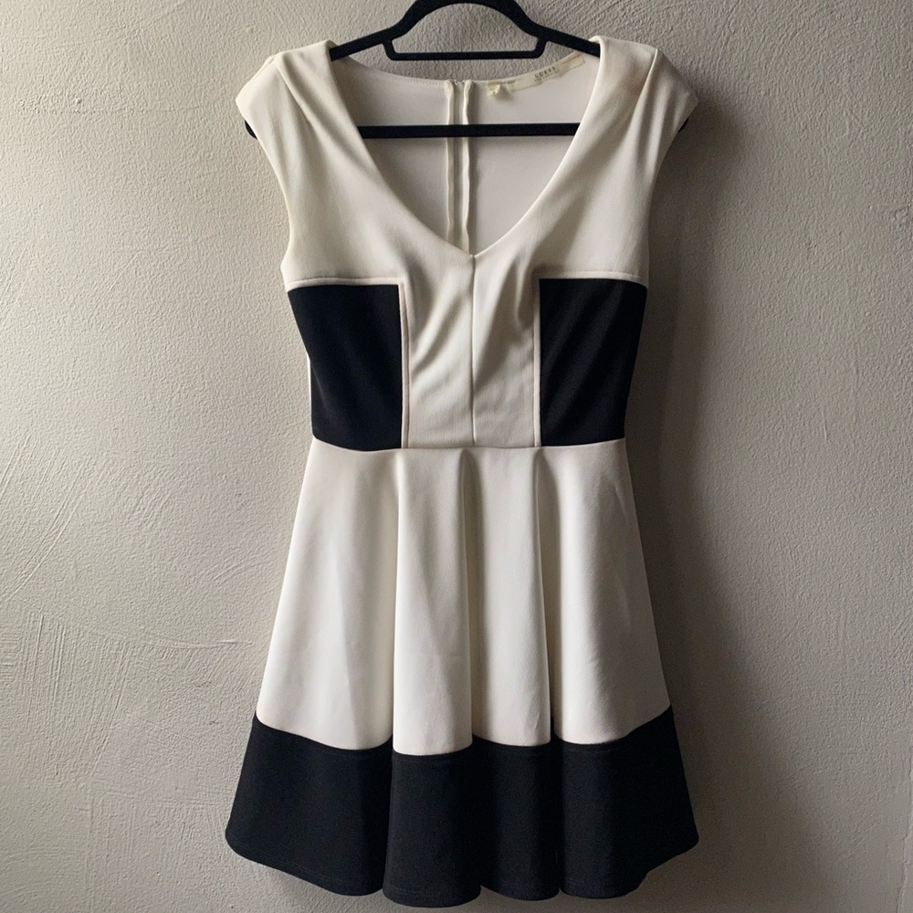 Guess Black & White Cocktail Dress